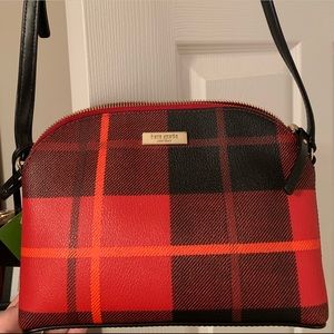 Plaid Red and Black Kate Spade Crossbody
